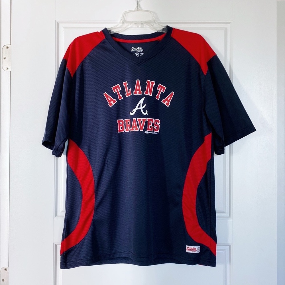 Stitches Atlanta Braves Jersey Style Tee